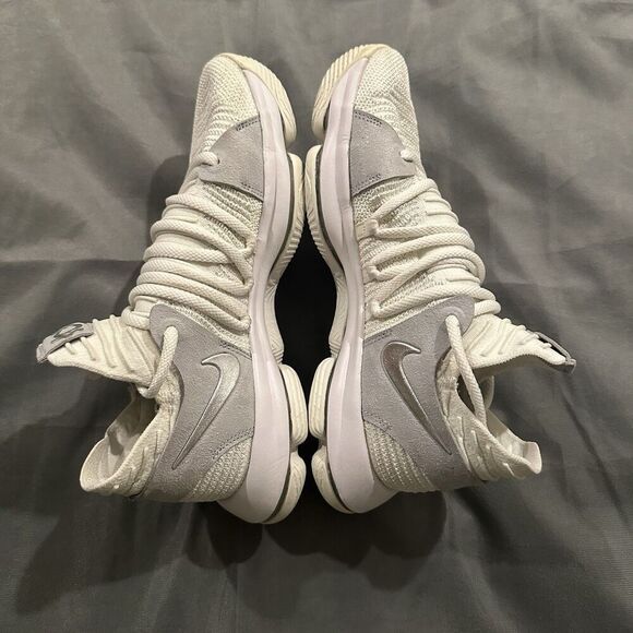 Nike Kevin Durant 10 Still KD Basketball Sneakers Mens 8.5 White 897815-100 Low main image 12